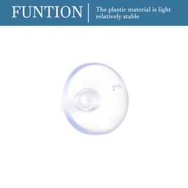 QUARKZMAN 13 mm Aquarium Suction Cup Clips x 20 Pieces Air Hose Clear Air Hose Holder Clamp Accessories for Aquarium Air Hose / Hose [Clear]