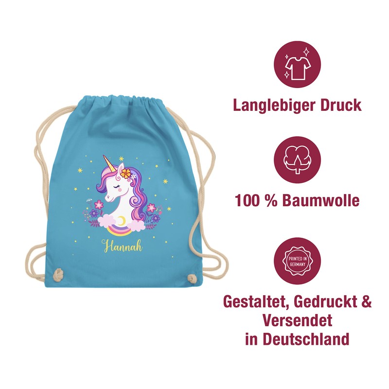 Geschenk mit Namen personalisiert by Shirtracer - Gym Bag Backpack