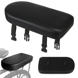 Children's Rear Bicycle Seat with Thick Padding, Comfortable Pannier Rack Seat for Large Children, Ideal for Family Trips and Everyday Rides