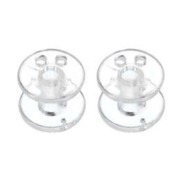 sourcing map 2Pcs Pleated Shade Hold Downs, Blind Tensioner Window Covering Hardware Cord Retainer Spool for RV Day/Night Shades Curtain Accessory, Clear