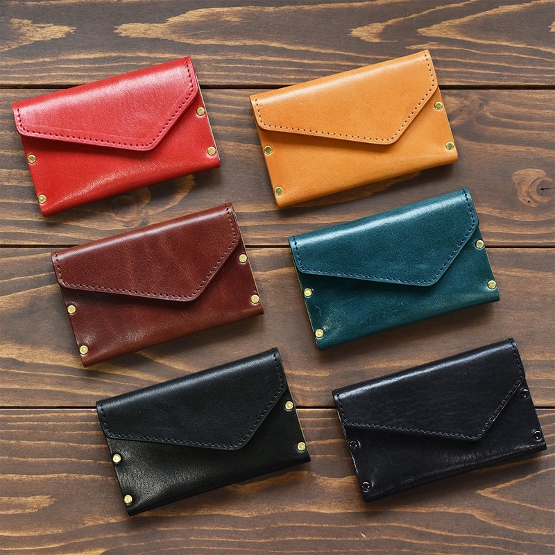 TAVARAT Tps-048 Business Card Holder, Business Card Case, Genuine Leather,