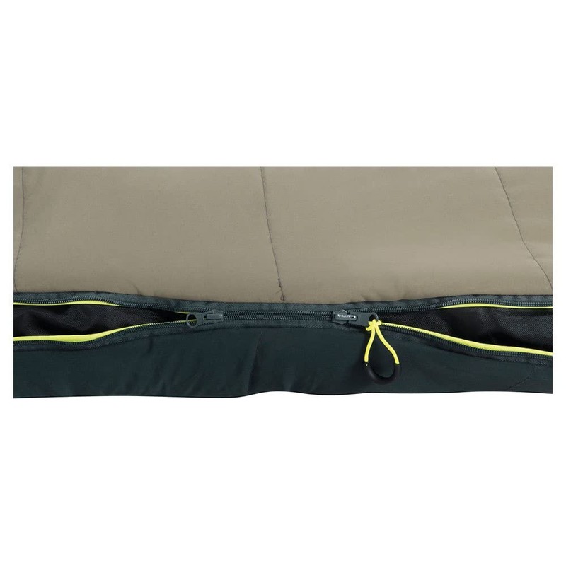 Outwell Convertible Junior Olive Sleeping Bag, Cream, Grey, One Size