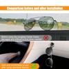 smilfuy Sunglass Holder for Car Dash, Premium Metal Alloy Glasses
