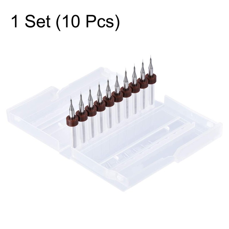 sourcing map PCB Drill Bits 0.1mm Tungsten Carbide Rotary Tool