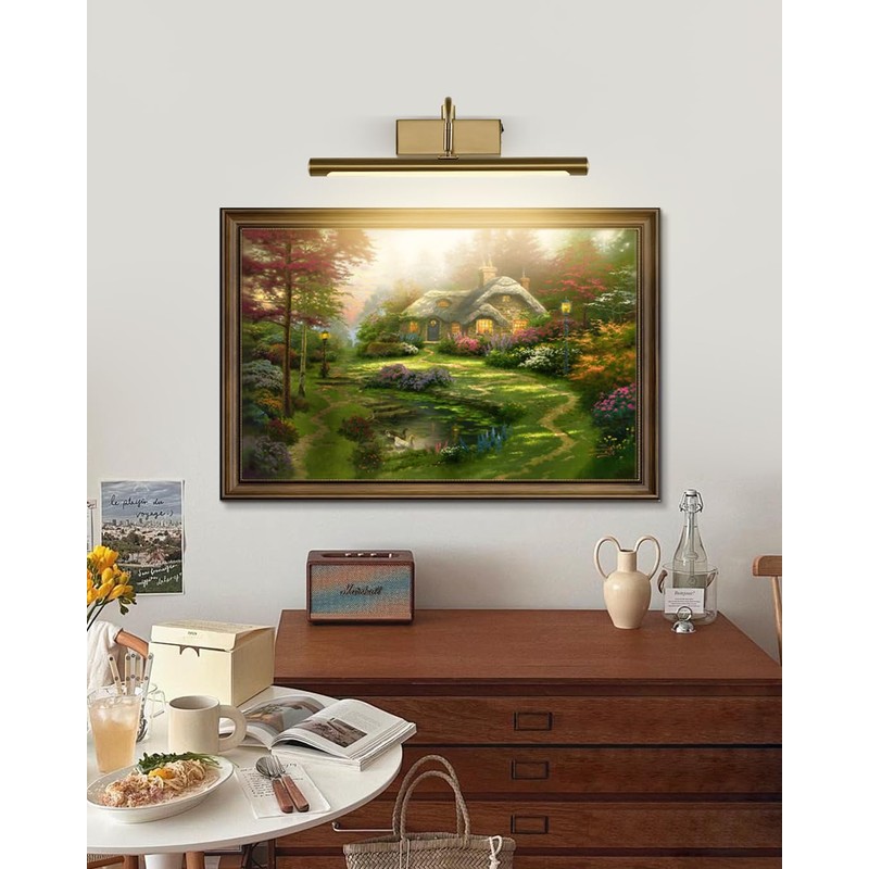Joosenhouse Battery Operated Picture Light Wireless Gallery Lights 5000mAh Rechargeable