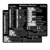 2-Pack丨Windows Shortcut Sticker丨, Keyboard Shortcut Vinyl Sticker, Laptop Keyboard Shortcuts