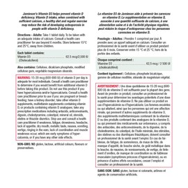 Jamieson Vitamin D3 Extra Strength 2500 IU, Helps to Prevent Vitamin D Deficiency - 365 Tablets