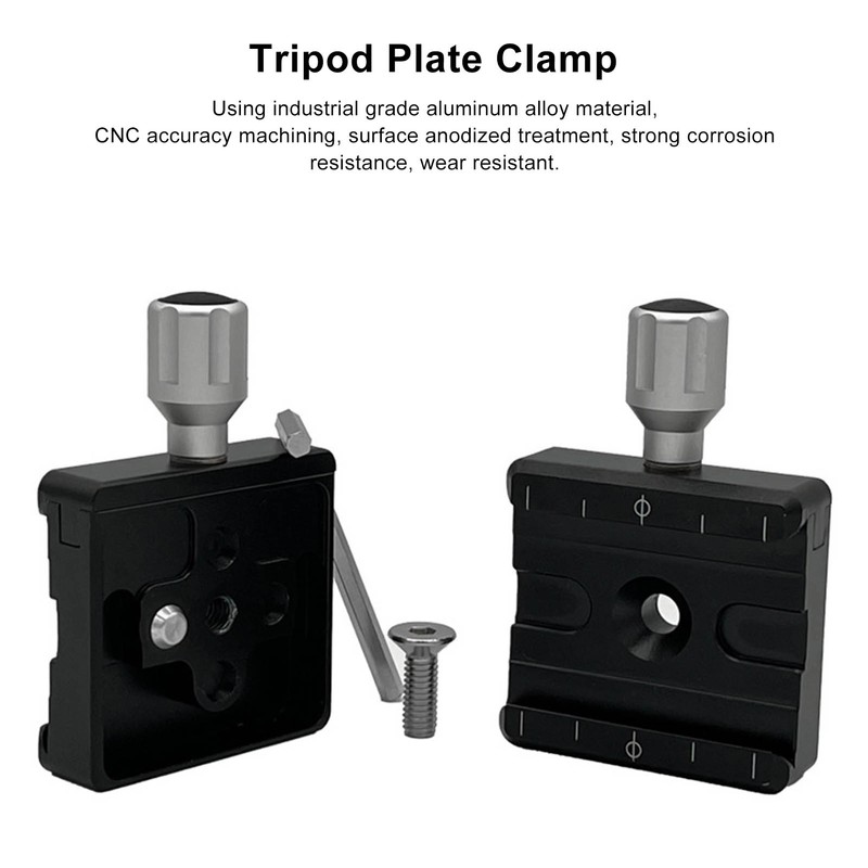 Quick Release Plate Mount Adapter Clamp Tripod Head Clamp Two