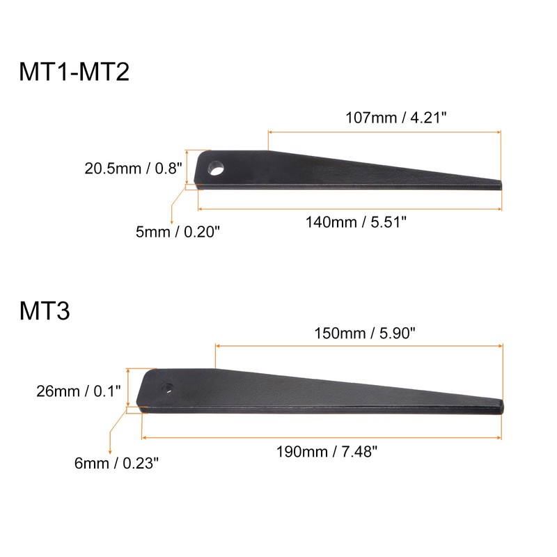 QUARKZMAN Morse Taper Punch Key Carbon Steel Drill Chuck Sleeve