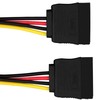 mumbi Power Cable Y Connector 4-Pin to 2 Y SATA