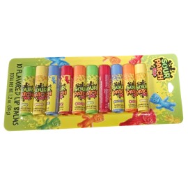 Sour Patch Kids Lip Balm 10pk  Orange, RedBerry, BlueRaspberry, Lemon Lime