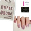 24pzs Press On Tips Uñas Postizas Soft Gel Ojo De