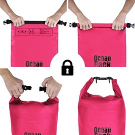 Dry Bag Waterproof Bag Sea 5L 10L 20L Waterproof Bag with Adjustable Shoulder Strap Waterproof Dry Bag/Sack Kayaking Boat Trip Canoe Fishing Rafting/Snowboarding, pink, Dry Bag