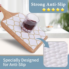 Shelf Liners for Kitchen Cabinets 23in x 30FT Non Adhesive Drawer Liner Gold Quatrefoil Thickened Shelf Liner Paper Strong Non-Slip Easy to Clean for Tool Box Refrigerator with Knife and Tape Measure