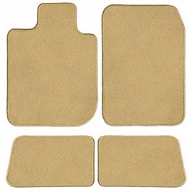 GGBAILEY Beige Driver, Passenger & Rear Floor Mats Custom-Fit for Infiniti Q70L 2015-2019