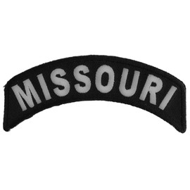 Missouri Patch - 4x1.75 inch. Embroidered Iron on Patch