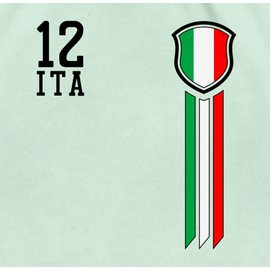 Shirtracer - Gym Bag Backpack - Football World Cup - Bags - 12 Men Italy, 08 Pastel Green