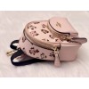 Coach Mini Court Backpack Bag Charm With Rosette Print CAA68