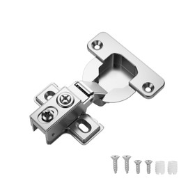 OWODI 6 Pack Soft Close Cabinet Hinges 40mm Cup 1-1/4 inch Overlay Kitchen Cabinet Hinges 95 Degree 3-Way Adjustment Self Closing Cabinet Door Hinges Concealed for Face Frame Cabinets with Screws