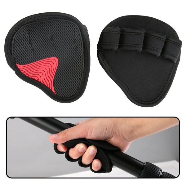 OusSee 1 Pair of Grip Pads, Fitness Hand Protection, Neoprene Grip Pads, Fitness Grip Aids, Weight Training for Fitness, Strength Training & Bodybuilding Workout Gloves, Grip Hand Padding Gloves