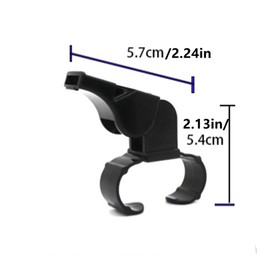 FJYXCHENXM 2 Pcs Finger Grip Whistle Hockey Referees Whistle Reusable Hand Whistle Referee Whistle for Training and Outdoor Camping, Black
