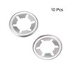 sourcing map M8 Washer 7.4mm I.D. 15mm O.D. Internal Tooth