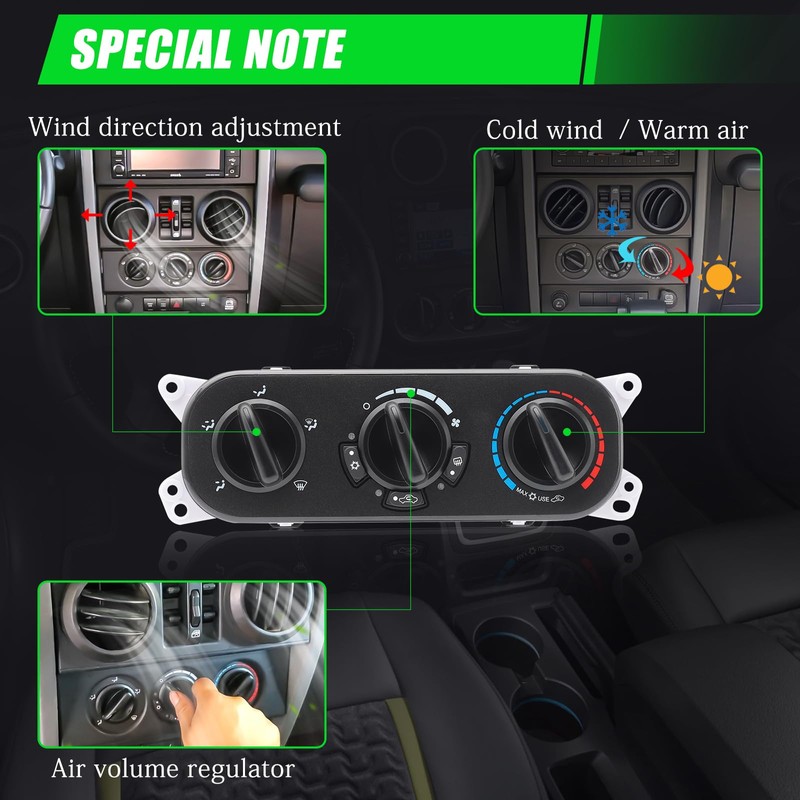 Exact Fit HVAC Heater AC Control Module for 2007-2010 Jeep