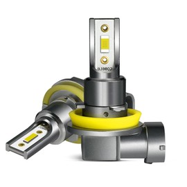 H11 LED Headlight H8 H16 LED Fog Light Set, 6500K White, Compatible with New Vehicle Inspection, 12V/24V, 1400lm, 20W High Brightness, Car One-piece, Non-Polarized, Pack of 2