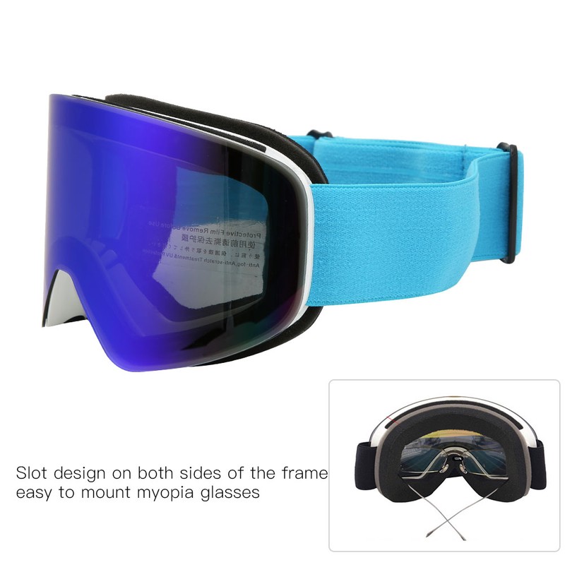 Unisex Adult Outdoor Double Lens Magnitic Large View Ski Cyling