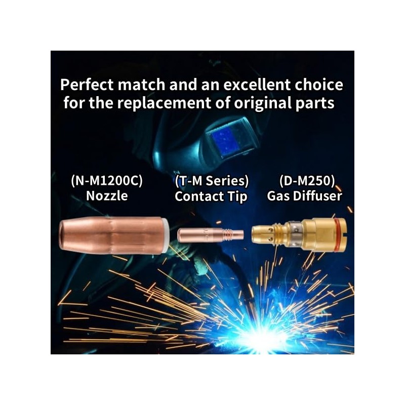 Welding Knight MIG Welding Gas Diffuser D-M250 for Miller MDX
