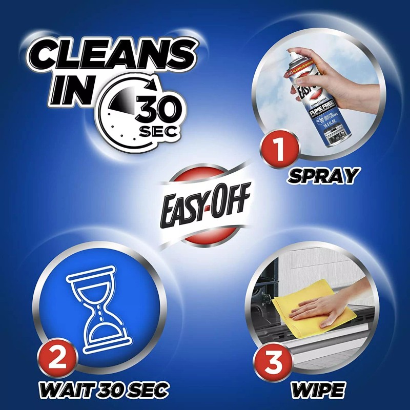 Easy-Off Fume Free Oven Cleaner Spray, Safe For Self-Cleaning Ovens,