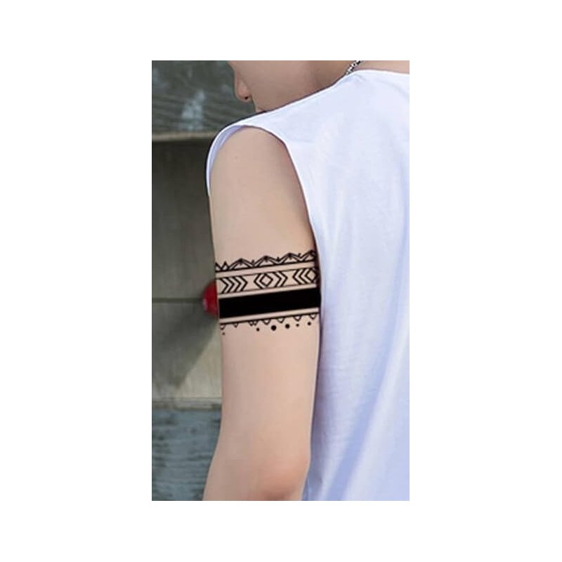 Miles5 Temporary Bracelet Tattoos Tribal Tattoos Arm Tattoos 5 Sheets