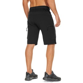 Cycorld Men's Mountain Bike Cycling Shorts, Men’s short, quick-drying MTB Shorts, Men’s Breathable Outdoor Bike Shorts, black, m