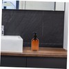 LABRIMP 2pcs Brown Lotion Pump Bottles for Liquid Soap Shampoo