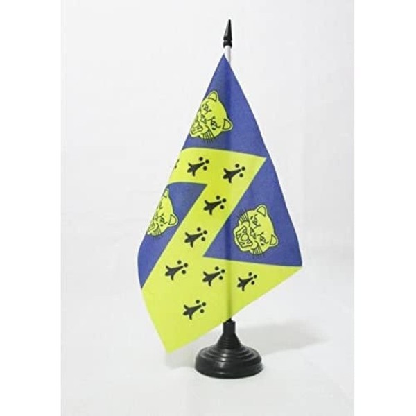 AZ FLAG Shropshire New county Table Flag 5'' x 8''