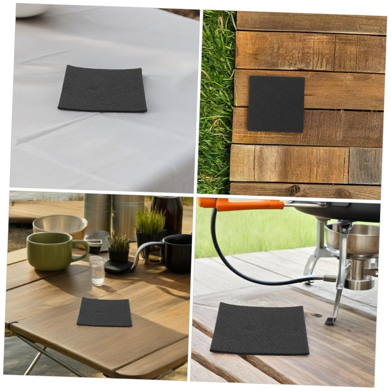 Gatuida Graphite Carbon Felt 2pcs Carbonized Felt Sheet for Vacuum