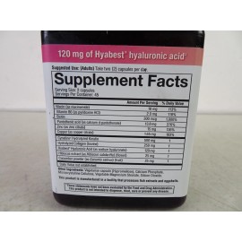 Youtheory Total Beauty Hyaluronic Acid Keratin & Biotin Capsules 90 Ct EXP 08/25