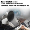 Gorniloxam OD 5 Inch 90 degree exhaust elbow Pipe SS304