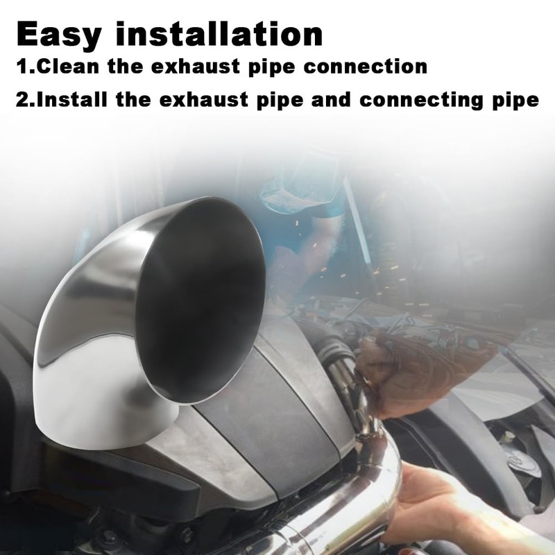 Gorniloxam OD 5 Inch 90 degree exhaust elbow Pipe SS304