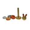 Kaper Kidz Wooden Animal Stacking Blocks - Rabbit - Fine