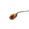 Amber Pendant Cognac Colour with Leather Cord | Baltic Amber