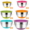 Umite Chef Mixing Bowls with Airtight Lids, 6 Piece Stainless