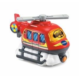 VTech Toot-Toot Drivers Helicopter, Pretend Play Vehicle with Lights, Phrases and Songs, Interactive Toddler Toy 12 Months, 2, 3, 4 Plus, English Version, Red