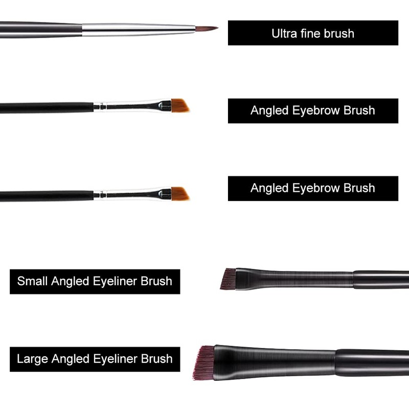 Angled Eyeliner Brush, Eyeliner Brush, Eye Brush Set, Angled Eyeliner