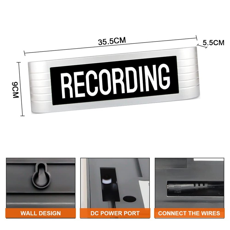 YPSLZY Recording Studio LED Light, Illuminated Sign, Many Lighting Modes