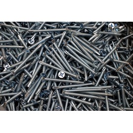 (300) Phillips Flat Head 12 x 2-1/2 Self-Drilling #12 Tek Screws Zinc Plated