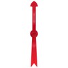Large Arrow Spinner, 11.8 in/30 cm, Red Plastic with Suction