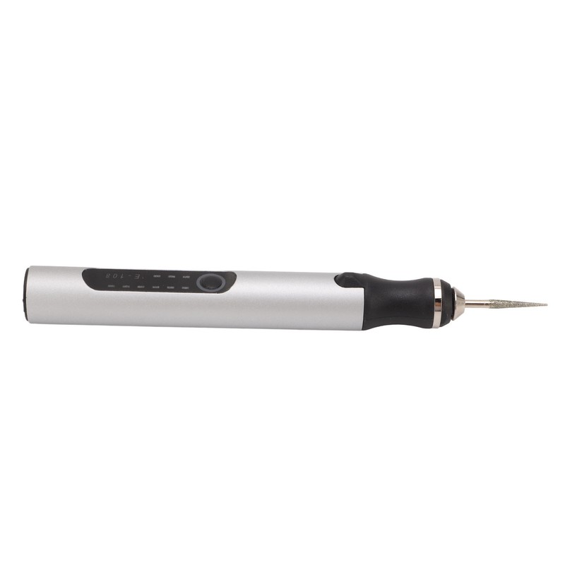 Electric Engraving Pen Aluminum Alloy Silver Mini Micro Engraver with