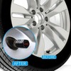 Tire Valve Stem Caps and Genuine Leather Car Keychain Keyring