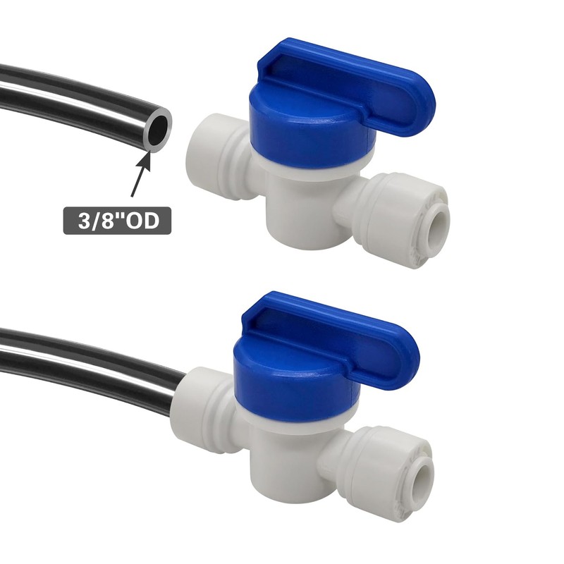 BesNPT 6PCS 3/8" OD Quick Connect Ball Valve for Reverse